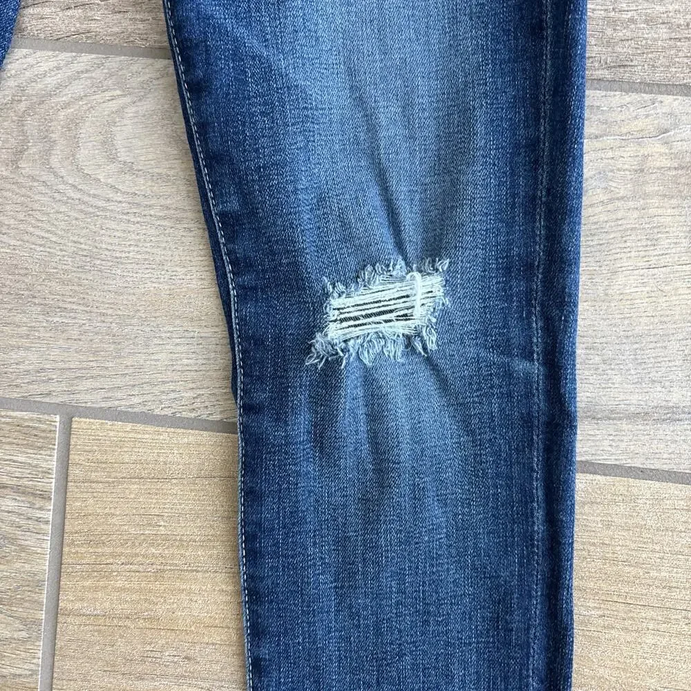 AG Adriano Goldschmied The Legging Ankle Jeans Womens 26 Blue Distressed Skinny